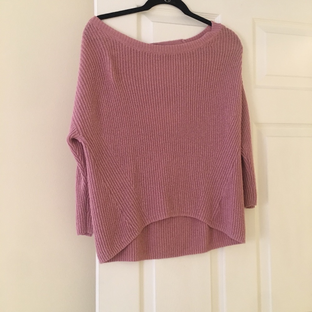 Express pink sweater